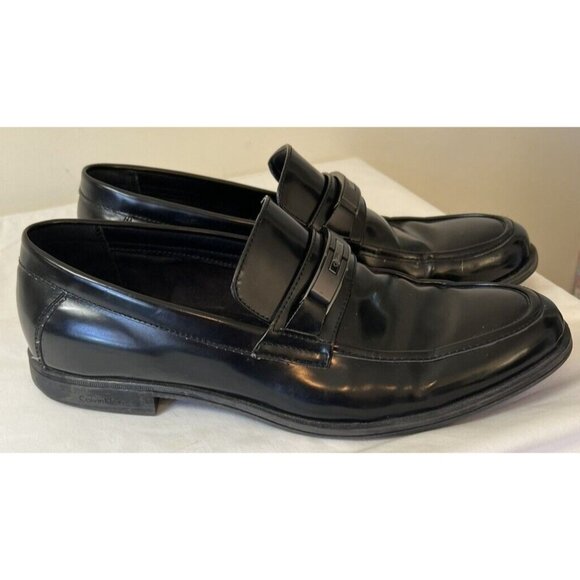 Calvin Klein Fernando Men’s Dress Shoe 11.5 Slip On Black, Very Nice Dress Shoes - Picture 8 of 8